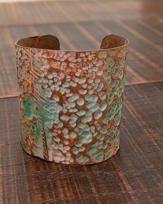 Bracciale scolpito a mano rame