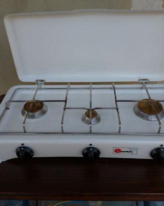 Fornello Gas 3 fuochi CF Parker 5327M GP Smaltato