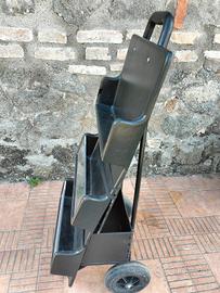 carrellino con ruote espositore 