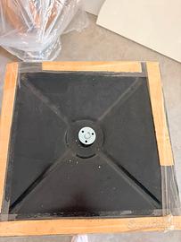 Top/piano sagomato in granito nero per cucina