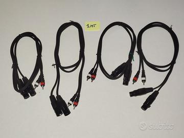 Set 4 cavi audio per mixer