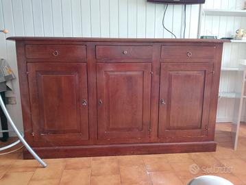 credenza in legno  1,70x50x1m 