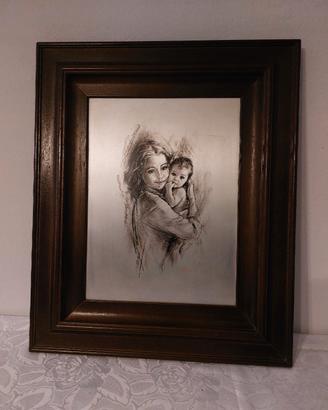 Quadro madre e bambino 