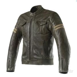 Giacca da moto in pelle classica Clover Blackstone