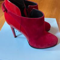 Scarpe camoscio rosso