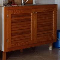 Lavandino inox con mobile