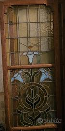3 Vetrate originali liberty porte antiche