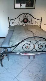 Letto in ferro battuto con retr