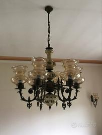 Lampadario e apliques vintage
