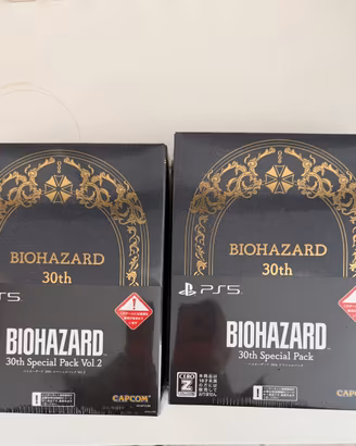 PS5 Resident Evil biohazard 30° Special Pack 1+2