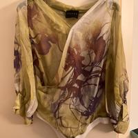 Camicia in chiffon a body Junya