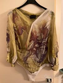 Camicia in chiffon a body Junya