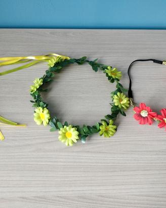 Coroncina e cerchietto a fiori