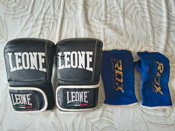 guantoni boxe leone gs080 contact e guantini