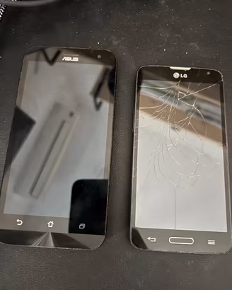 Lotto / Blocco 2 Smartphone Asus e LG – Per ricamb