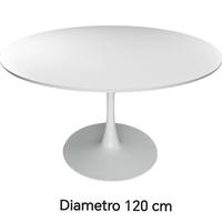 tavolo bianco rotondo