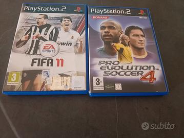 FIFA 11 E PRO EVOLUTION SOCCER 4 PLAYSTATION 2
