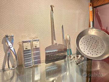 Mix utensili per cucina in acciaio inox