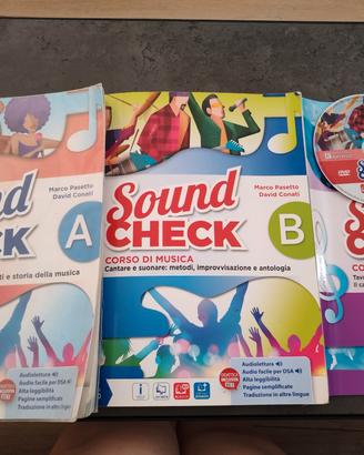 libro musica scuole medie Sound check