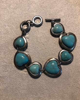 Bracciale con pietre turchesi
