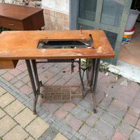 Tavolo da lavoro industriale singer modernariato