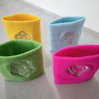 Polsini colorati con stampa 4pz