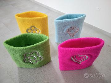 Polsini colorati con stampa 4pz