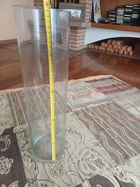 vaso in vetro alto per interni
