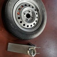 Ruota scorta carrello