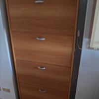 SCARPIERA IN LEGNO 4 ANTE