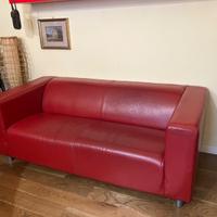 divano Ikea Klippan rosso 180x88X67