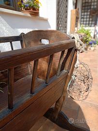 culla antica in legno