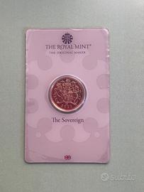 Sterlina oro commemorativa in blister 2022