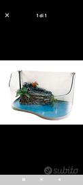acquario per tartarughe 80x45x30/50h cm