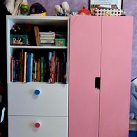 Armadio, libreria e scrivania IKEA SMÅSTAD bambini