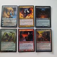 Lotto di 6 carte Magic, mitiche e foil