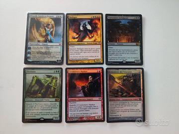 Lotto di 6 carte Magic, mitiche e foil