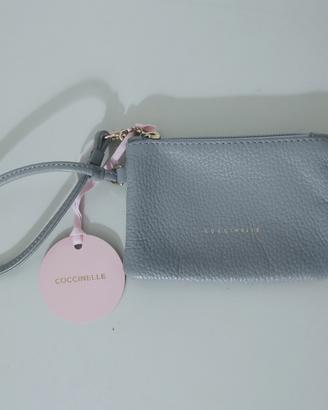 Coccinelle pochette bustina pelle con logo NUOVA