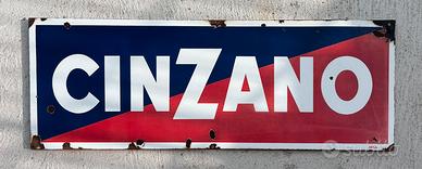 Insegna smaltata cinzano