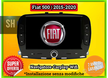 Autoradio navigatore Carplay FIAT 500 | 2015-2020