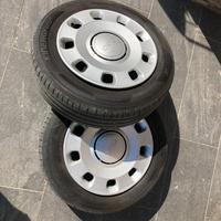 CERCHI 14 CON GOMME E COPRICERCHIO FIAT 500