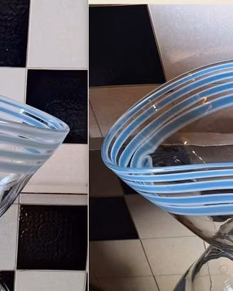GRANDE VASO CENTROTAVOLA VETRO MURANO