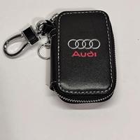 Portachiavi contenitivo Audi in ecopelle nero