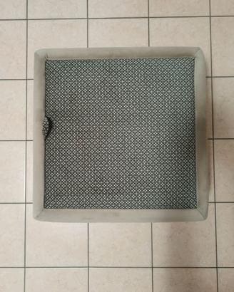Pouf contenitore Designwerk in velluto – 65x65 –