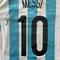 MAGLIA MESSI AUTOGRAFATA-ARGENTINA