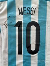 MAGLIA MESSI AUTOGRAFATA-ARGENTINA