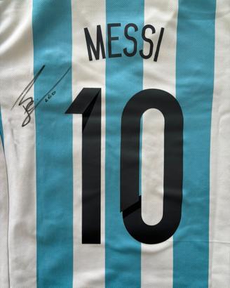 MAGLIA MESSI AUTOGRAFATA-ARGENTINA