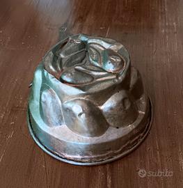 Stampo Forma Budino Rame Stagnato vintage diam 18