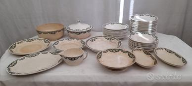 SERVIZIO PIATTI IN CERAMICA , FINE 800 PRIMI 900.