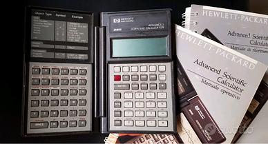 HP28S calcolatore scientifico custodia manuali